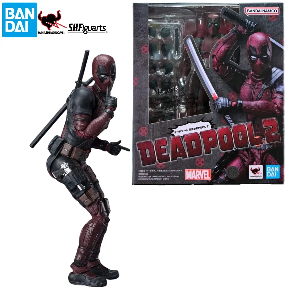 

In Stock Bandai S.H.Figuarts Marvel Shf Deadpool 2 Deadpool Action Figure Collectible Toy Gift