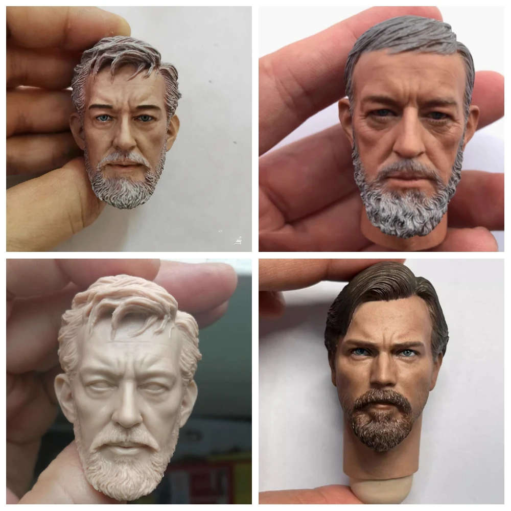 1/6 Scale Jedi Master Obi Wan Kenobi Head Sculpt Fit 12