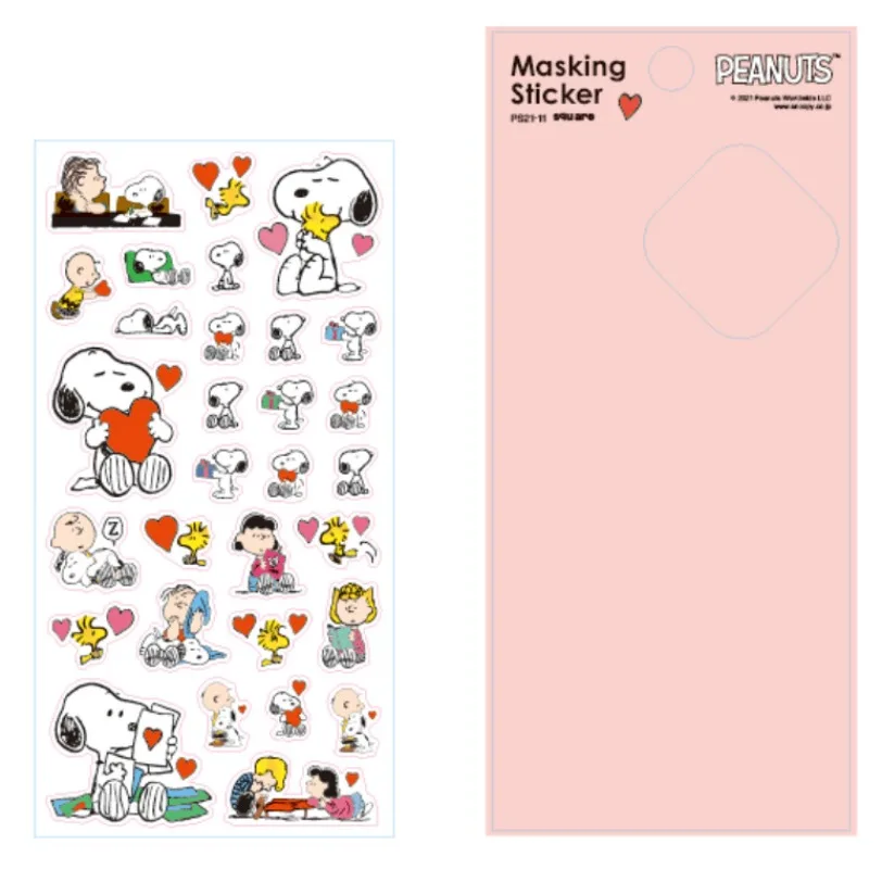 Japanese and Korean Snoopy New Cute Cartoon Stickers Handbook Guka Stickers Decorative Posing Material Stickers