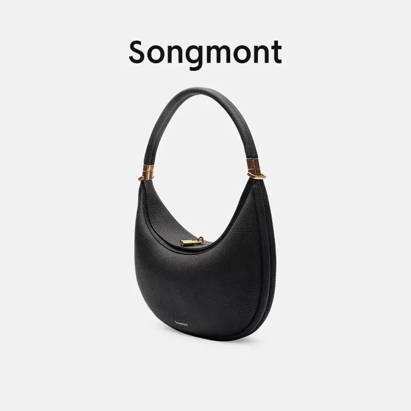 Songmont Medium Moon Bend Bag Designer Crescent Moon Bag Fall and Winter New Shoulder Armpit