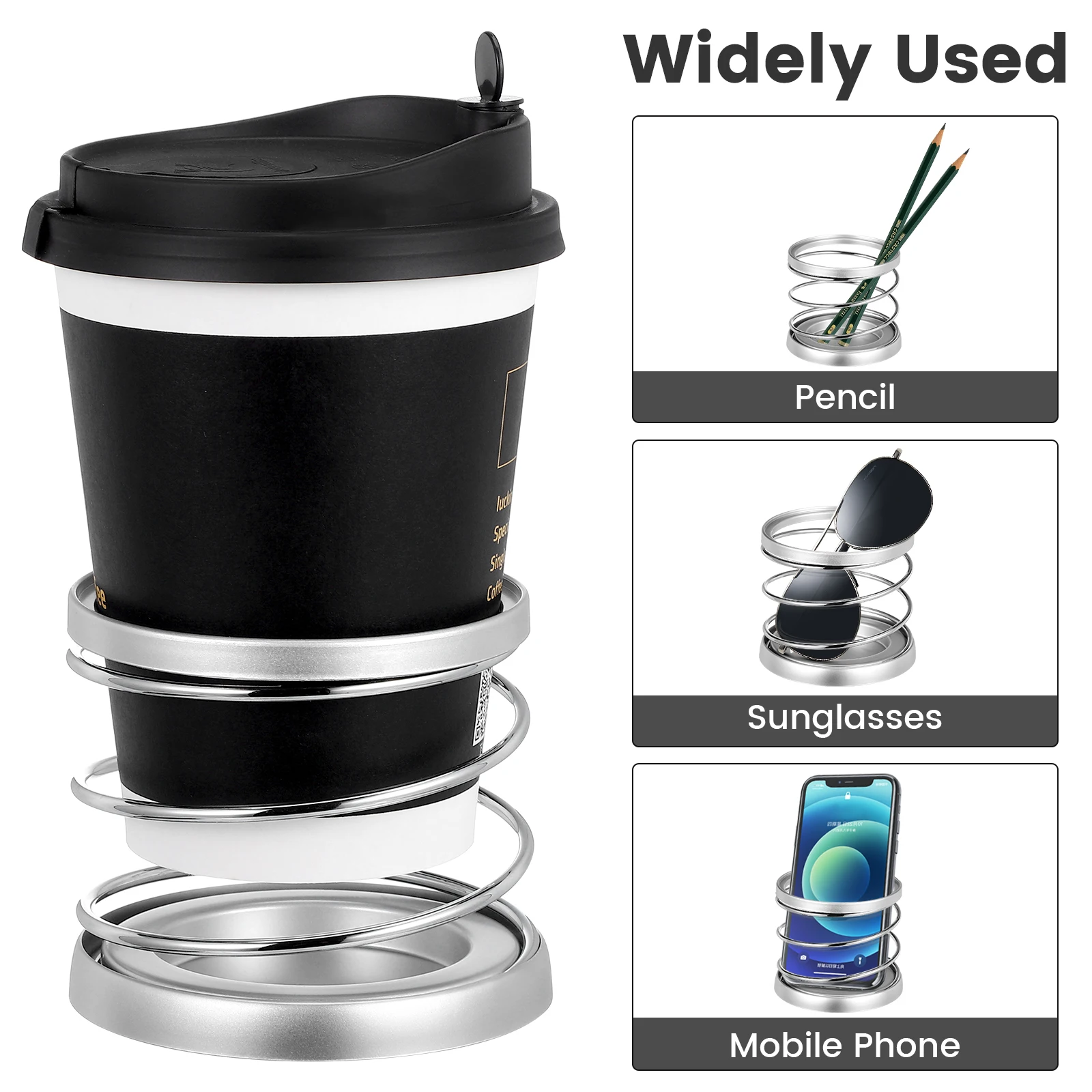 

Universal Car Holder ABS Foldable Drink Holders Spring Steel Foldable Cup Holder Dashboard Storage Organizer Car Accessories