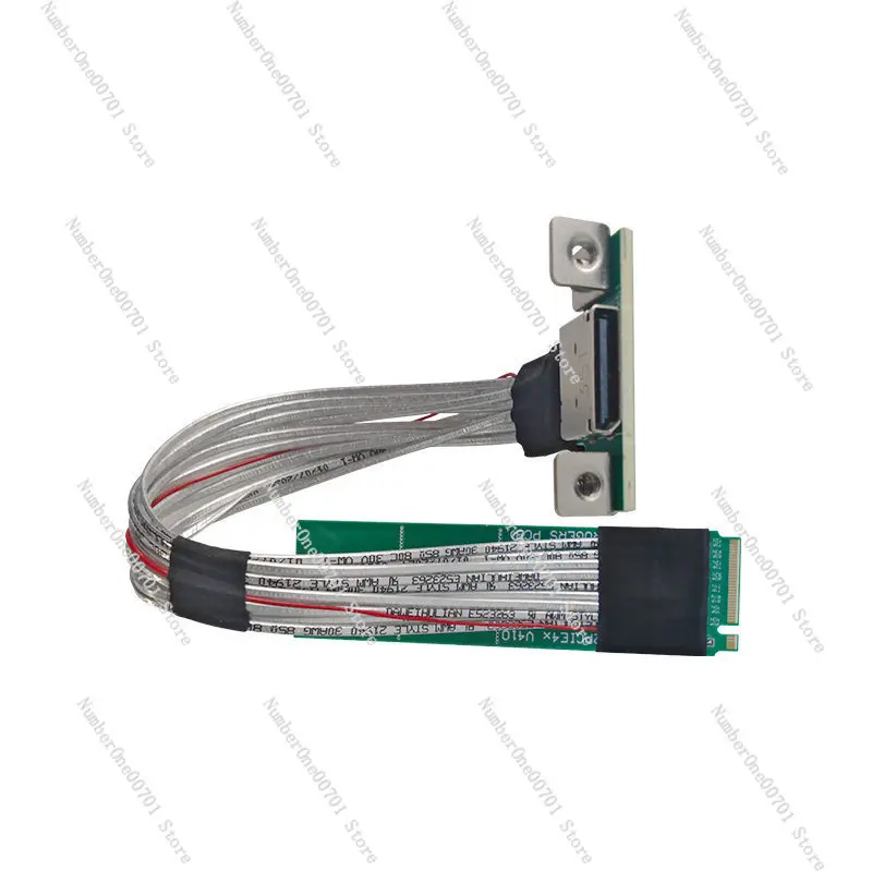 M.2 to Oculink Adapter Cable with DB9 Mount, PCIe 4.0 x4 for eGPU, 64Gbps External Graphics Card Extension for Laptop