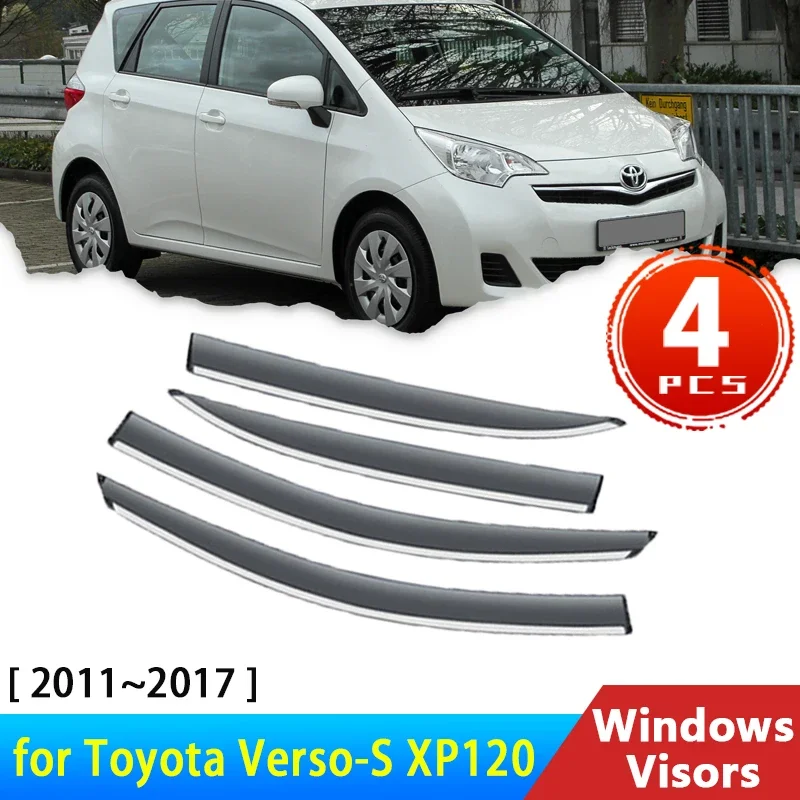 

Ветровое стекло для Toyota Verso-S II Space 2 XP120 2011 ~ 2017, аксессуары, дефлекторы, боковые окна автомобиля, козырьки, защита от дождя