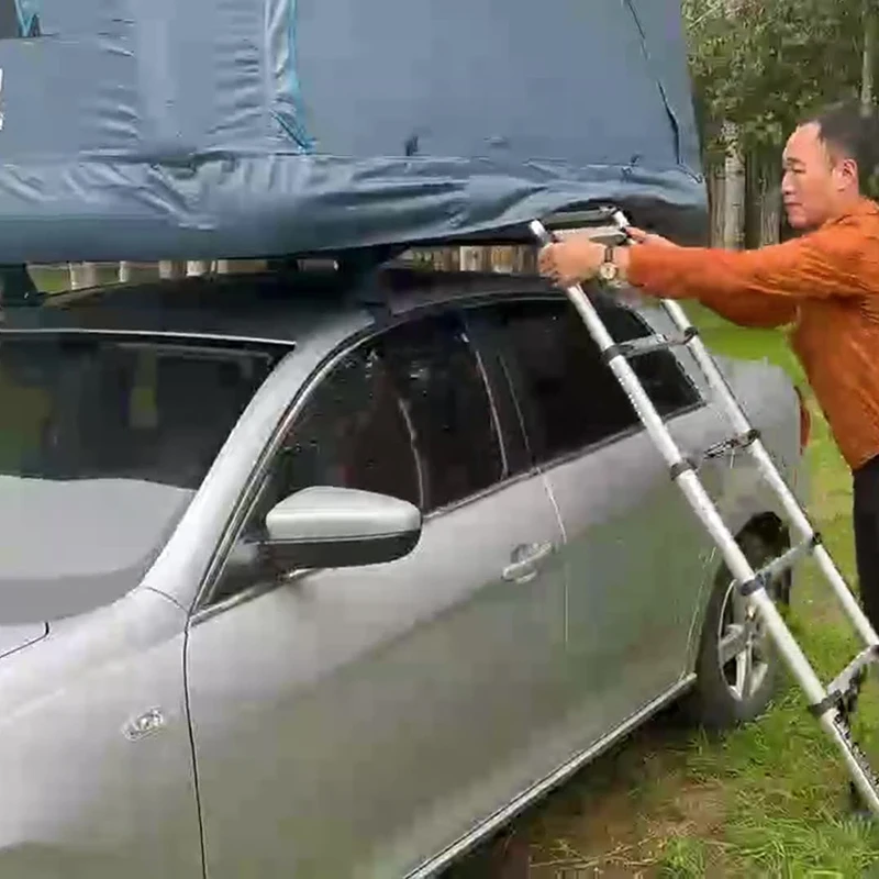 Auto Parts All-Weather 2-Layer PVC Soft Shell Pop-Up Rooftop Tent Quick Setup for SUV Truck Off-Road
