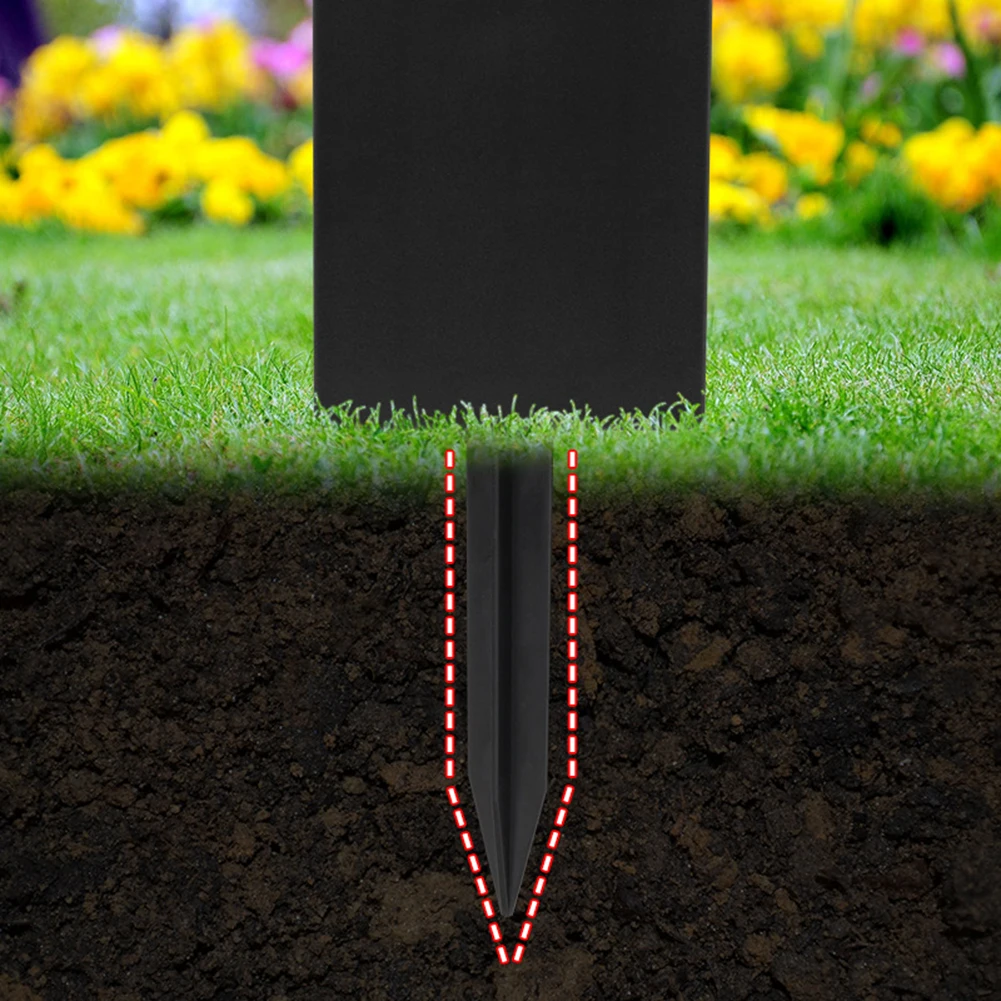 Backyard Decoration 180*22mm 7.08*0.86in Easy Install Ground Rods 10pcs Ground Cutting Poles Adjustable Lamp Anchors
