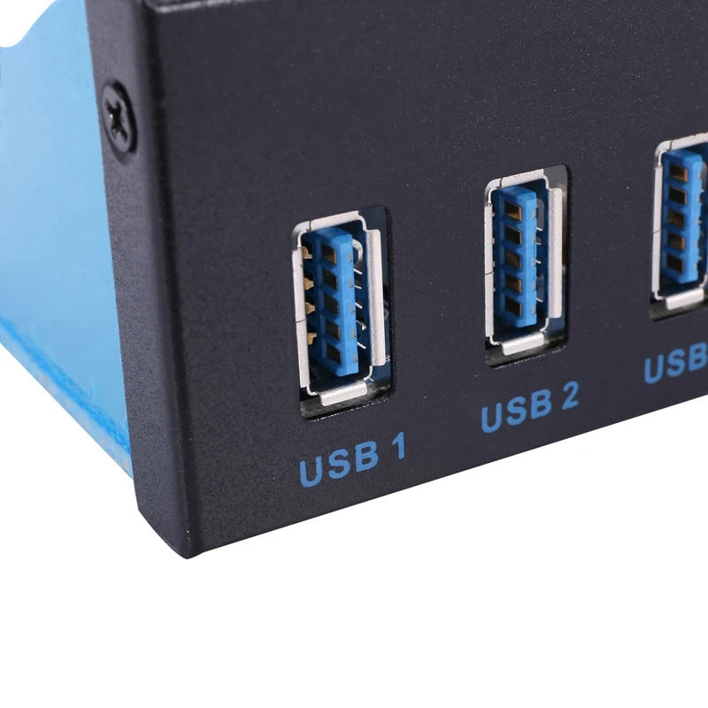 2X 19 Pin To 8 Port USB 3.0 Hub 5.25 Inch CD-Rom Drive Bay CD Rom Front Panel For Computer Case