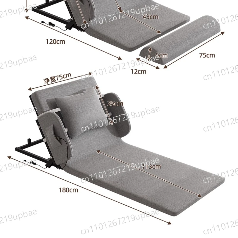 Suitable for Nursing Bed Frame Bedroom Furniture, Intelligent Electric/manual Adjustable Bed Frame Assists in Tilting The Bed,