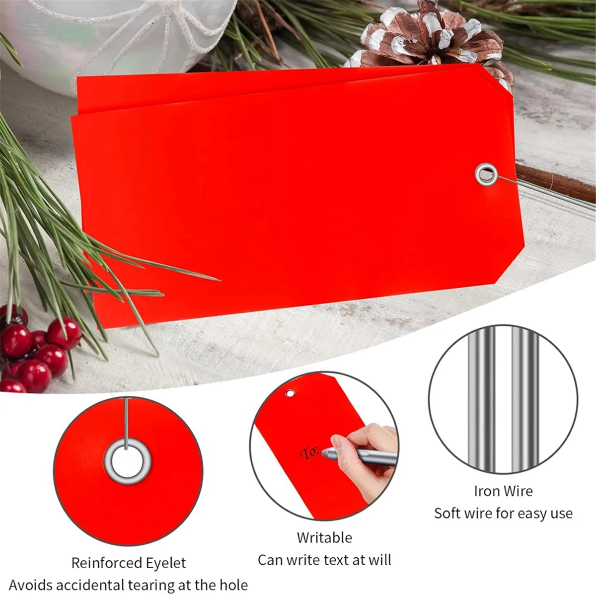 100 шт., пластиковые этикетки с проводами, 4/3/4 дюйма X 2/3/8 дюймов