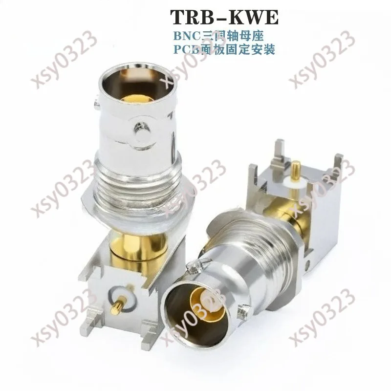 1553B Triaxial Connector TRB-KYWE Right Angle BNC Female 3-C Bayonet CBBJR79-E1
