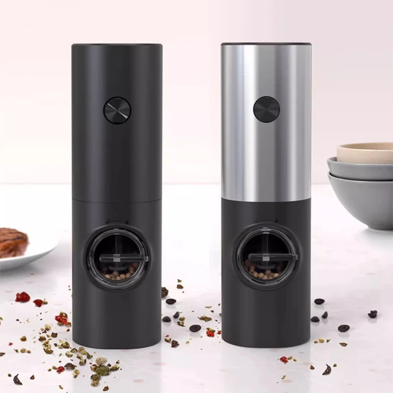 

Electric Pepper Grinder Adjustable Coarseness Automatic Gravity Sensor Spice Mill for Black Pepper Salt Spices Kitchen Tool