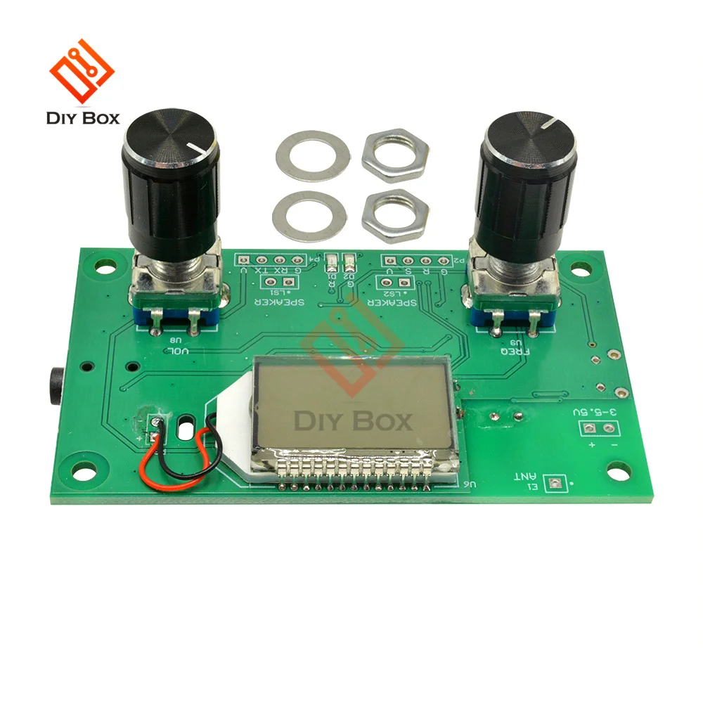 FM Radio Receiver Module 87-108MHz Frequency Modulation Stereo Receiving Board With LCD Digital Display 3-5V DSP PLL