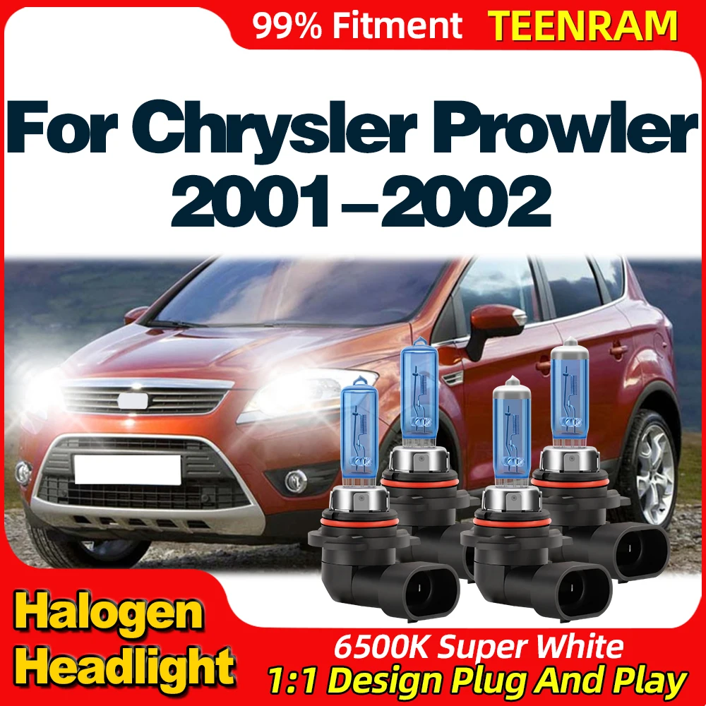 

24000LM Car Xenon Headlight 200W Super Bright Auto Halogen Heaadlamps 6500K Canbus No Error For Chrysler Prowler 2001 2002