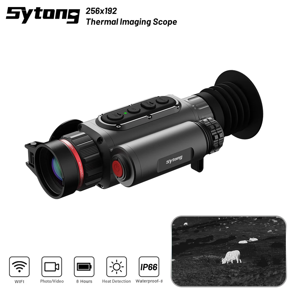 Sytong Newest LM02 Thermal Imaging Camera High Anti-Impact 256x192 Infrared WIFI Shockproof Hunting Clip-on Thermal Monocular