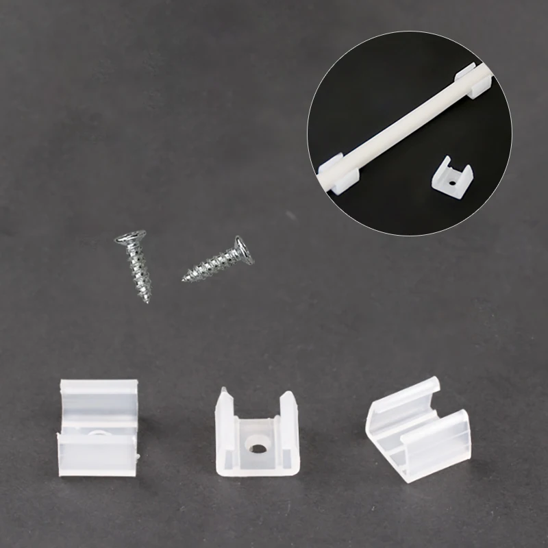 Fixed buckle with screws, for 10mm width waterproof COB light strip or 2835 light strip