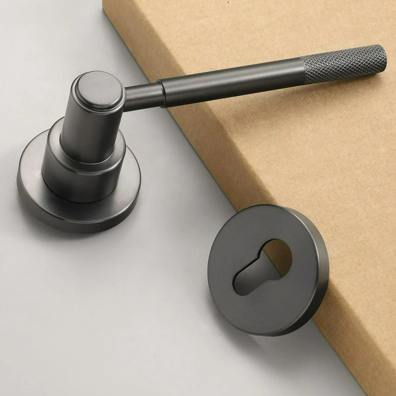 Minimalist Style Bedroom Door Lock, Household Universal Bathroom, Office Silent Split Handle Door Lock