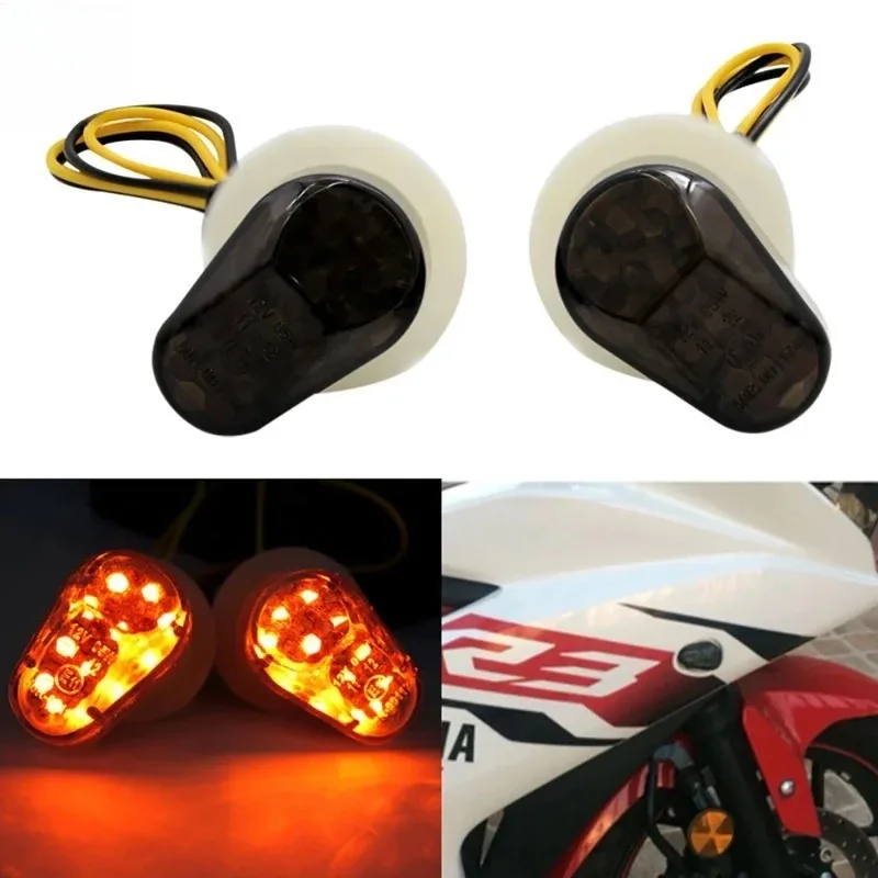 Motorcycle Turn Signals LED Indicator Flashing Photoflash Lights Bulb Motor for Yamaha YZF R1 R6 R6S R3 R6S FZ1 FZ6 FZ8 FAZER