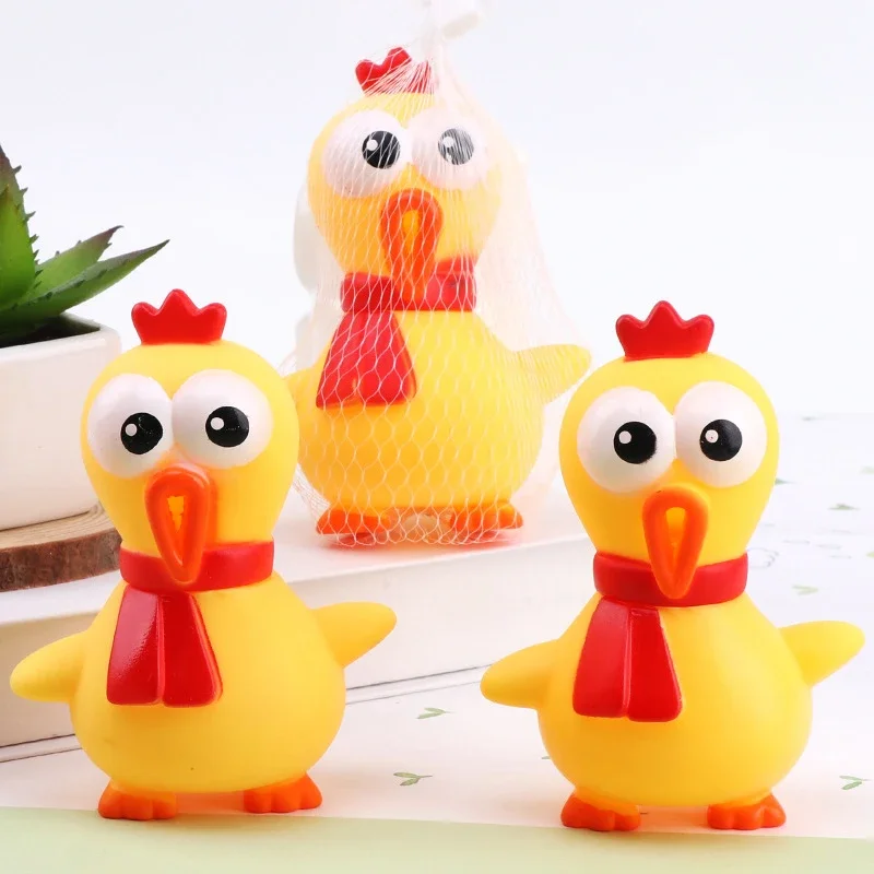 

1pc-Dog Sounding Toy Small Size Screaming Chicken Pet Dog Toy Screaming Chicken/Releasing Chicken