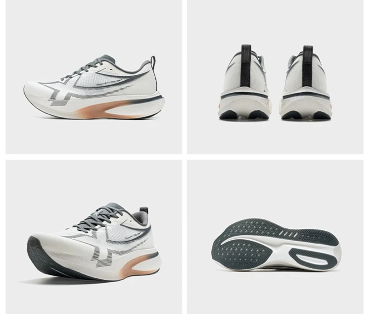 XTEP 2000km PRO Men's Running Sneakers 2026 Spring Cushioned Stability Comfort Lightweight Male Sports shoes 874219110026