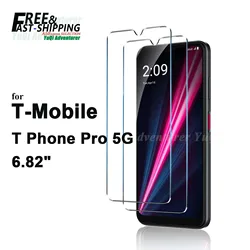 Screen Protector For T-Mobile T Phone Pro 5G Tempered Glass HD Crystal High Aluminum 9H Case Friendly