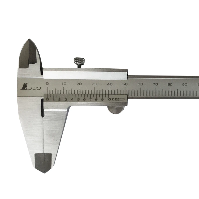 Shinwa Japan stainless steel vernier caliper 70mm high precision mini portable oil standard caliper 0-100150-200mm