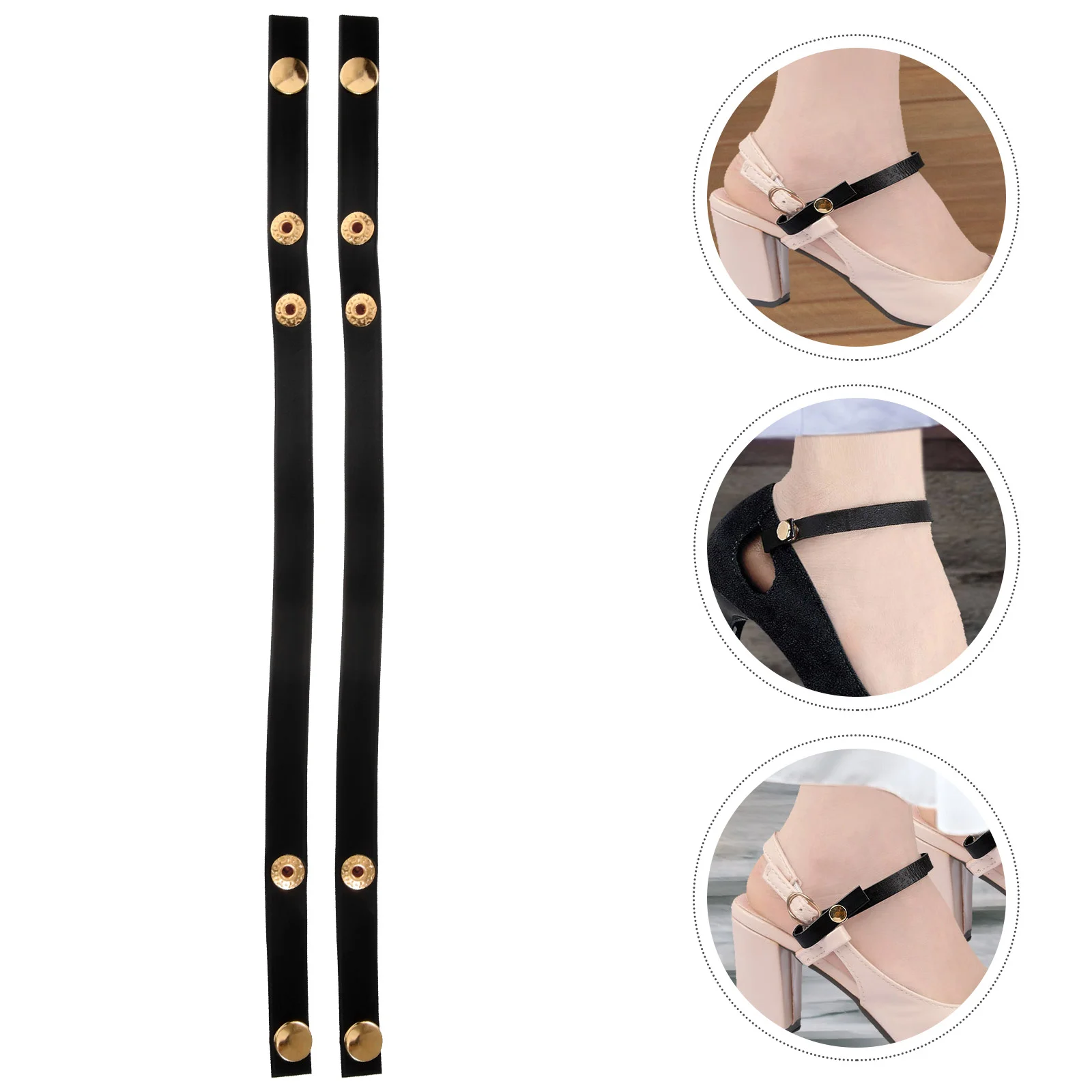 

Snap Button Shoes Strap Heel Straps for Women Laces Heels Women's Extender Shoelaces