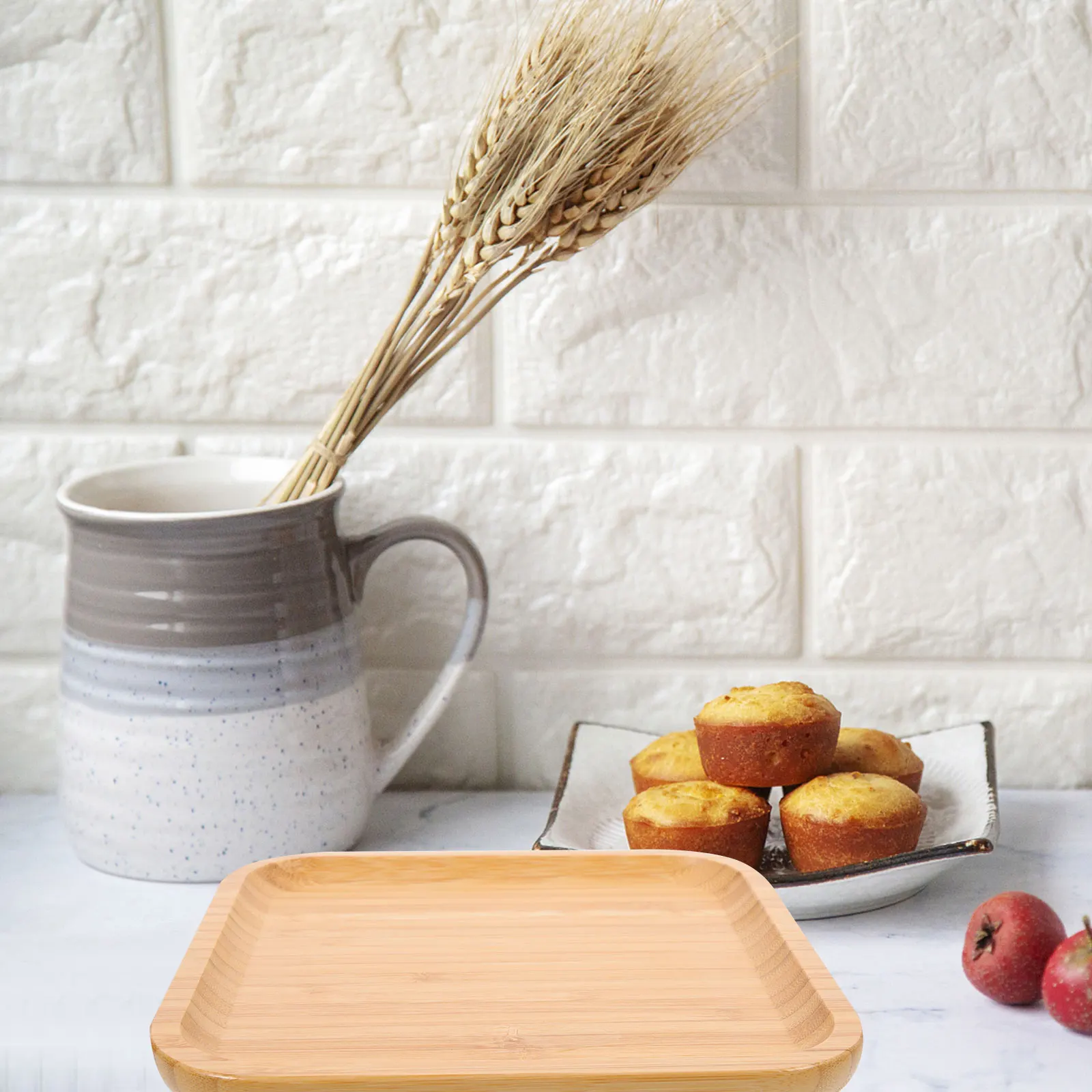 

Reusable Trays Portable Tray Small Plates Serving Tray Bamboo Tea ganizer Bamboo Tea ganizer Fruit Plate