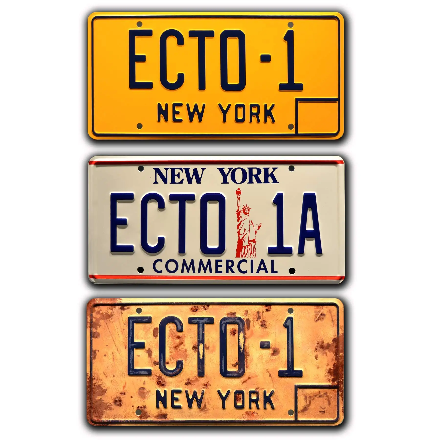 Ghostbusters Afterlife | ECTO | Metal Stamped License Metal Stamped License Plate License Plate Frames Car Decor License Plate