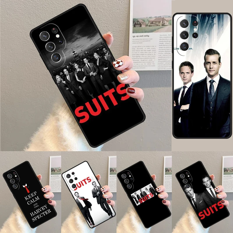Suits TV Show phone case Cover For Samsung Galaxy S24 S25 Ultra S21 S22 Ultra S10E Note 10 Plus Note 20 FE S23