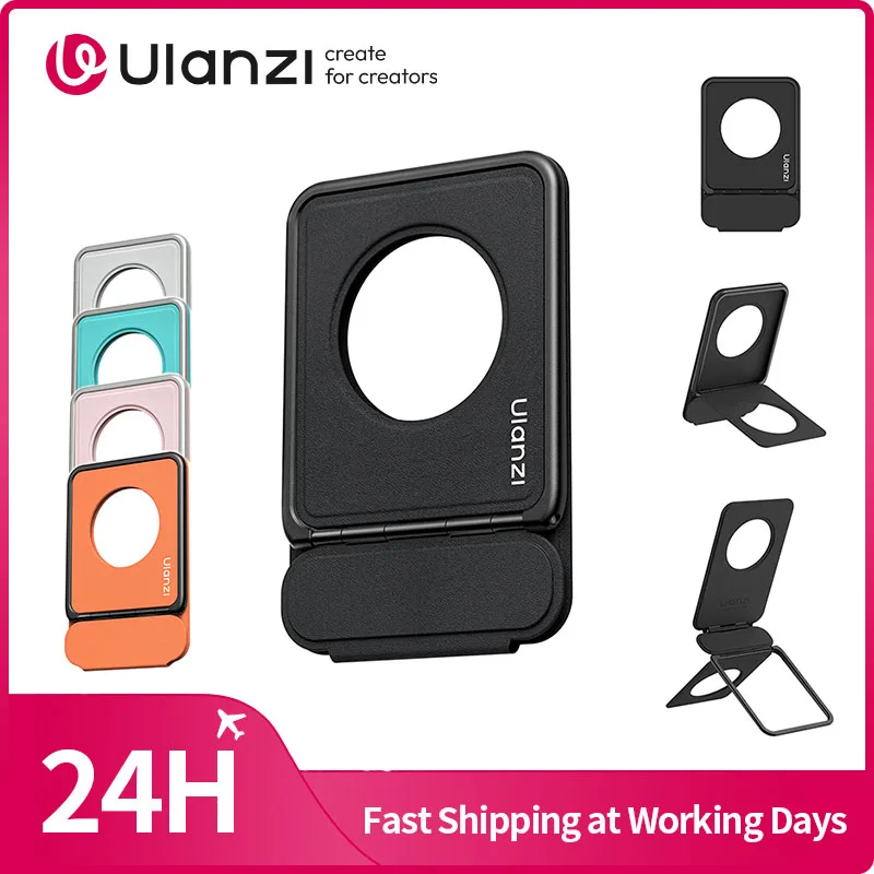 

Ulanzi PS01 Подставка для телефона MagSnap Складная подвесная магнитная подставка для телефона для iPhone 17, 16, 15, 14, для фотографии в помещении и на открытом воздухе