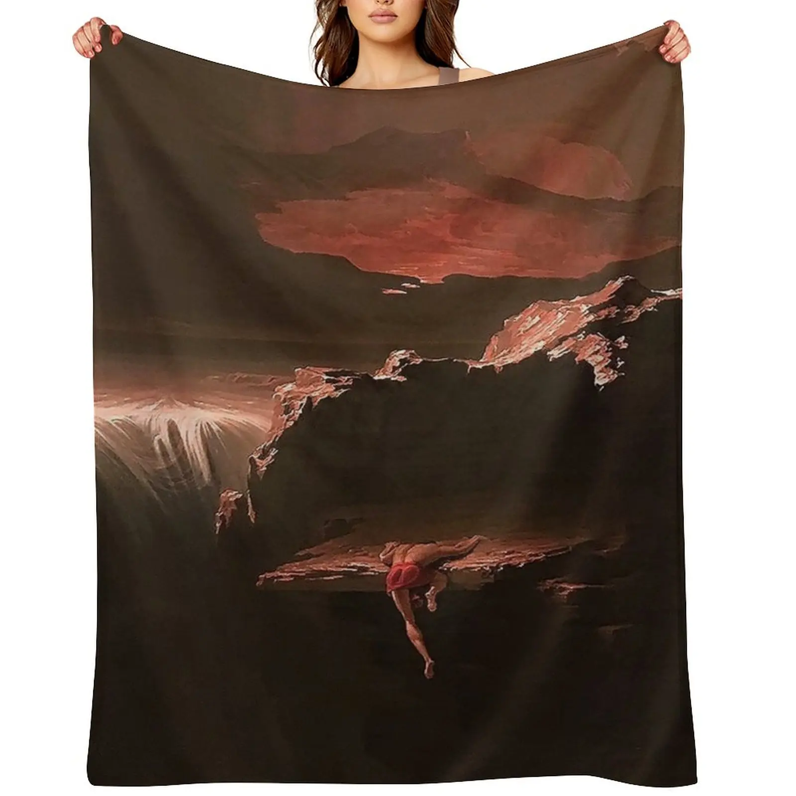 

Sadak in Search of the Waters of Oblivion - John Martin - 1812 Throw Blanket warm for winter Luxury Thicken Luxury Blankets
