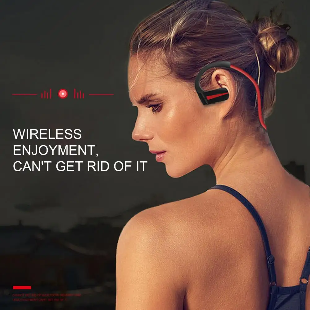 1 Set Wireless Headset Waterproof Non-delayed Stereo Surround Ergonomic Bluetooth-compatible 4.1 Wireless Earbud Audio Accessori