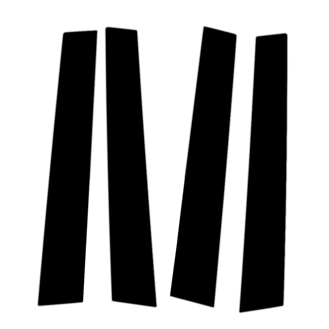 

Комплект декоративных накладок на стойки дверей автомобиля, глянцевый черный пластик, для Toyota Highlander 2008-2013