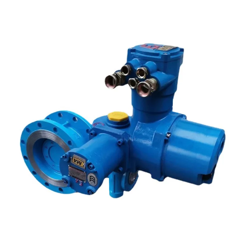 Mine electric butterfly valve, remote control, intelligent integration, carbon steel PTFE sealing and anti-static