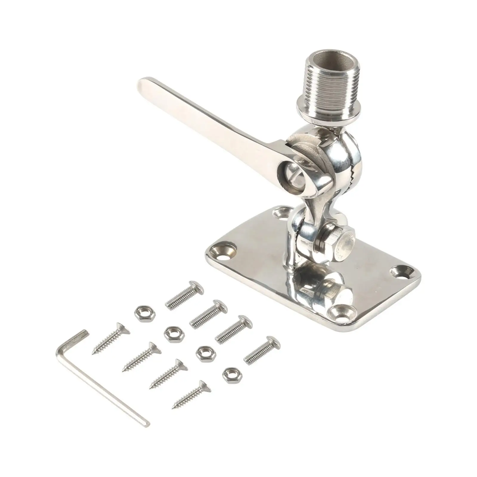 

VHF Antenna Mount Spare Parts Replaces Easy to Install Include Installation Accessories Screws 316 Stainless Steel for Boat