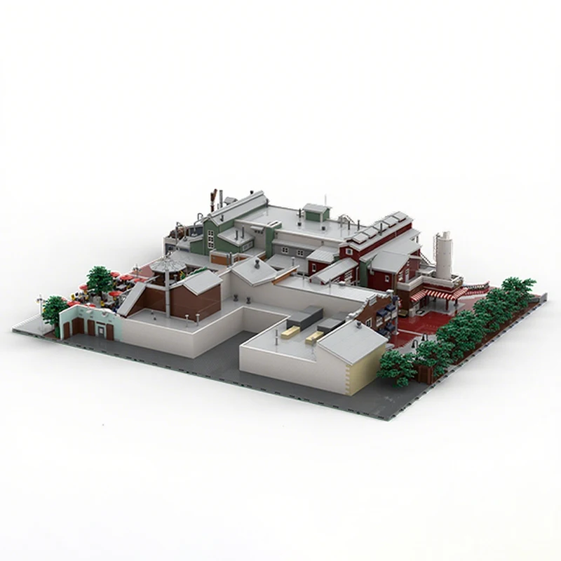 44085pcs MOC Pacific Wharf - Combined Modular Buildings Model Building Blocks Construction Christmas Gift Toys Assemble DIY