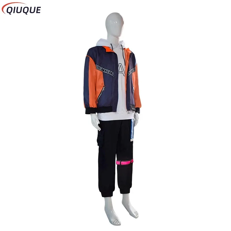 

2025 11 Project Sekai Colorful Stage Shinonome Akito Косплей Костюм Парик PJSK Яркие SQUAD BAD DOGS Одежда Аниме Ролевые игры S