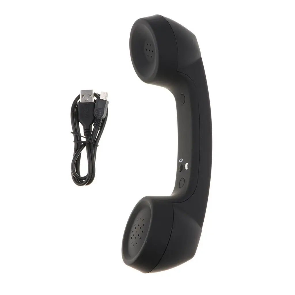 Retro Telephone Handset Wireless Cell Phone Receiver Telephone Classic Receiver for Phone Handset Mic