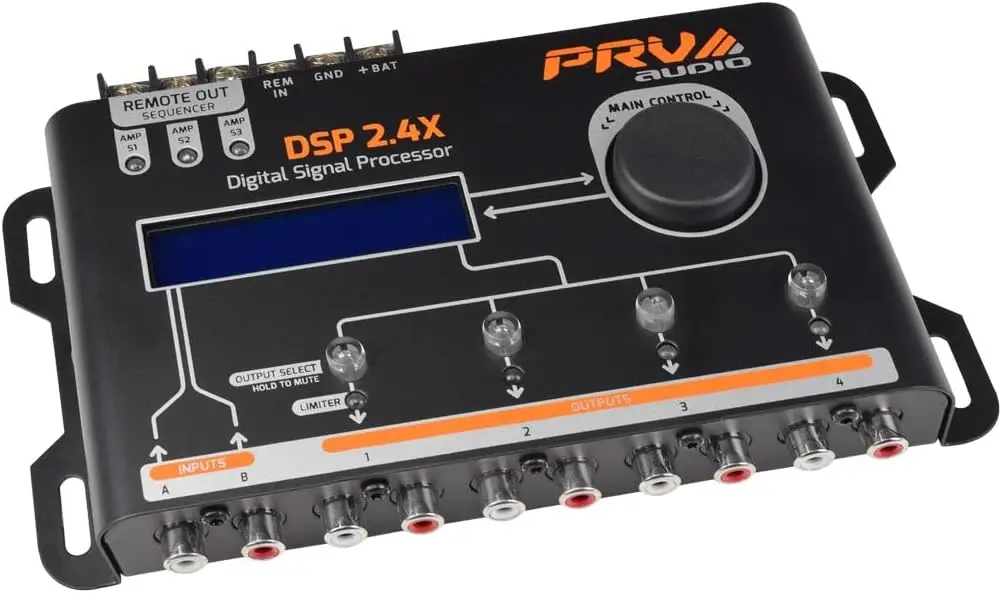 

Digital Audio DSP Processor 4-Channel Crossover Equalizer with Remote Relay Sequencer