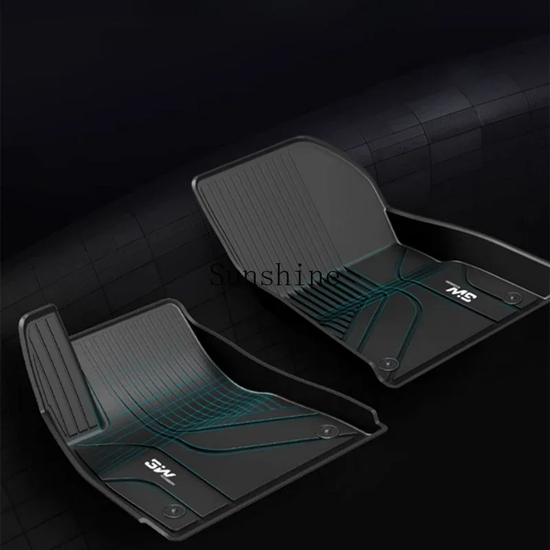 

T9model3/yY special 3W full TPE car floor mat front and trunk can be fully enclosed set