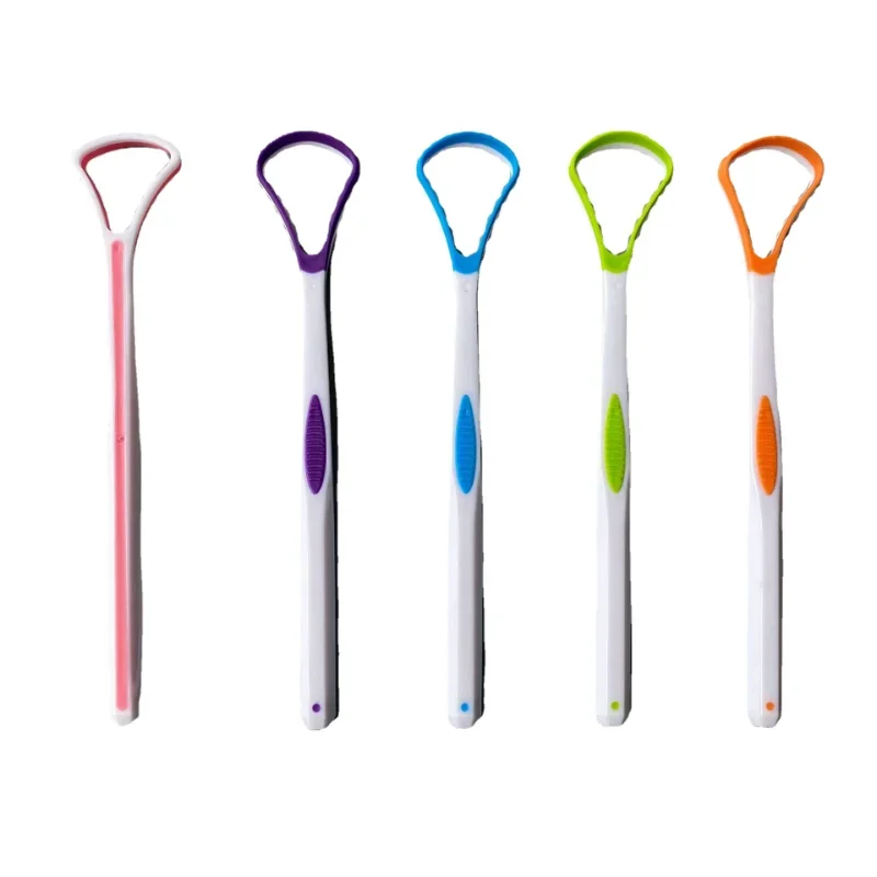 Silicone Tongue Scraper Brush Cleaning  Food Grade Single Oral Care To Keep Fresh Breath 5pcs-10pcs