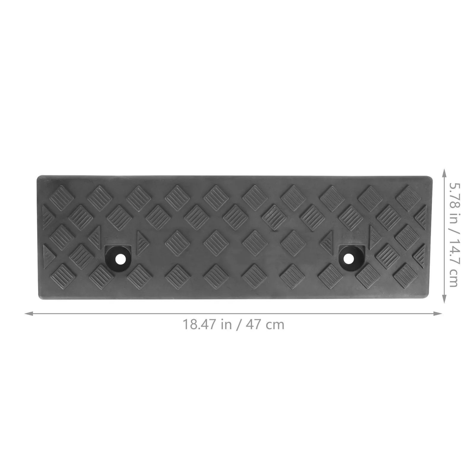 1Pcs Plastic Threshold Ramp Stable Non-Slip Slope Ramp for Home Garage Indoor Loading Mobility Scooter Bike Car Access