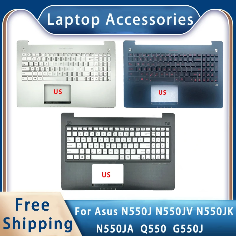 

New For ASUS N550J N550JV N550JK N550JA Q550 G550J;Replacemen Laptop Accessories Palmrest/Keyboard