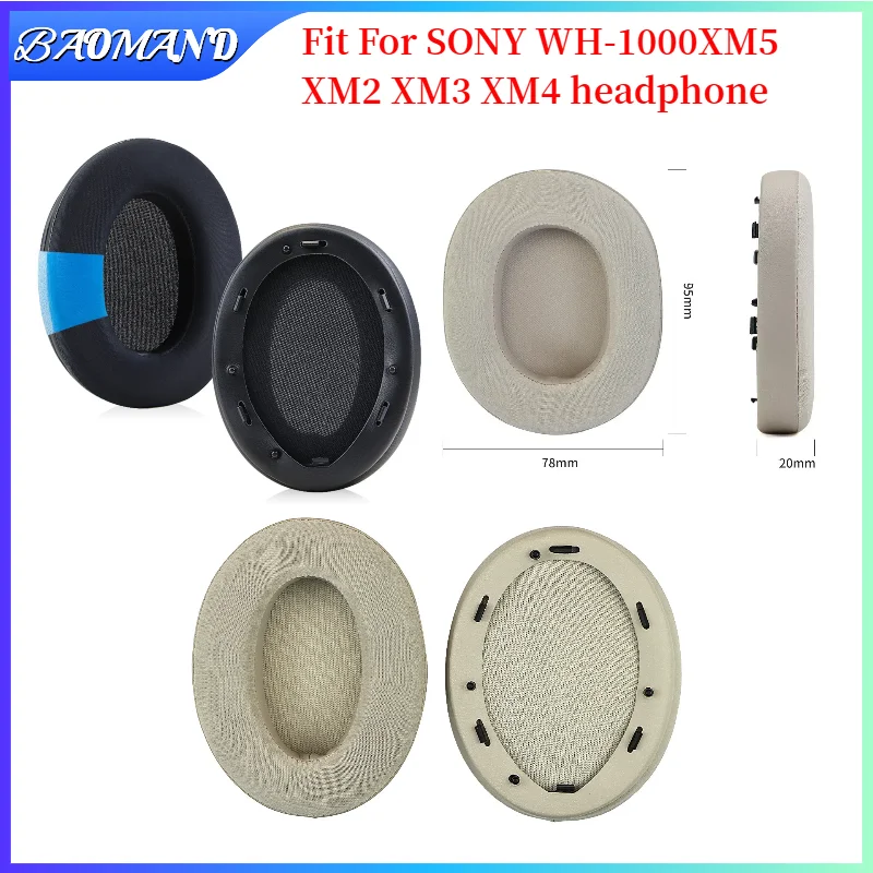 

Replacement Earpads for SONY WH-1000XM5 XM2 XM3 XM4 Headset Headphones Leather Sleeve Earphone Earmuff