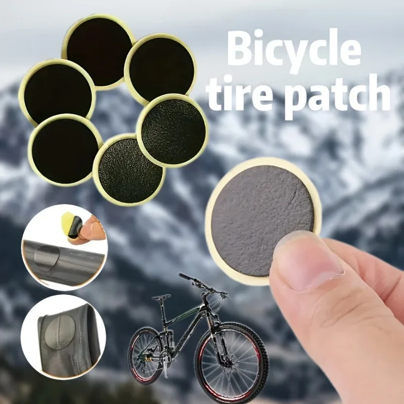 1/50PCS Motorcycle Tire Repair Patches Tool Glue-free Bicycle Rubber Protection Adhesive Quick Drying Tyre Tube Patch Car