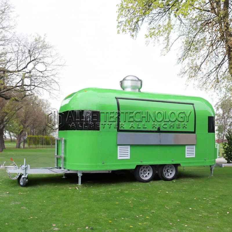 Allbetter High Capacity Food Truck Fully Equipped Mobile Kitchen Taco BBQ Coffee for Catering Service Operators CE Certified