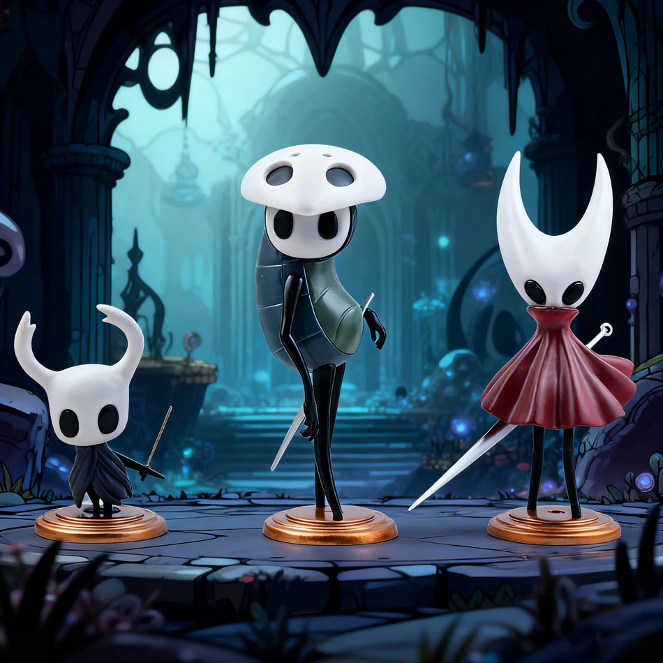 3 pçs/set cavaleiro oco anime figura gk jogo anime estatueta figura de ação modelo pvc decoração ornamento brinquedos colecionáveis