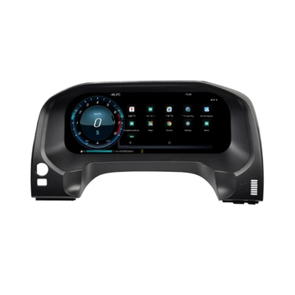Panel Instrumen Digital LCD Mobil 12,3 inci untuk Upgrade Speedometer Kokpit Panel Instrumen Virtual 2010-2019