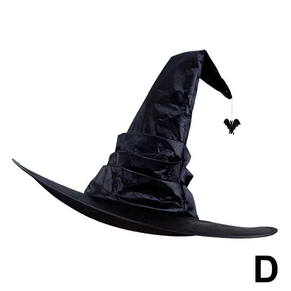 1pc Halloween Witch Hat Cap Hanging Witch Hat Costume Accessory For Halloween Party Favor Black Men Women Costume Cosplay R8t5