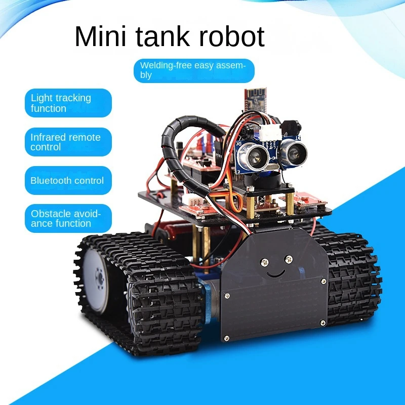 Mini Smart Tank Robot V3.0 Kit For Arduino Robot Car DIY Programmable STEM Toys Compatible With Arduino&Mixly