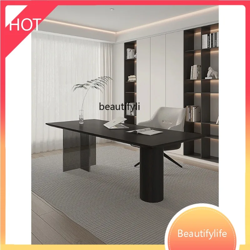 

a029 Italian desk, dining table, integrated light luxury, modern high-end home desk acrylic